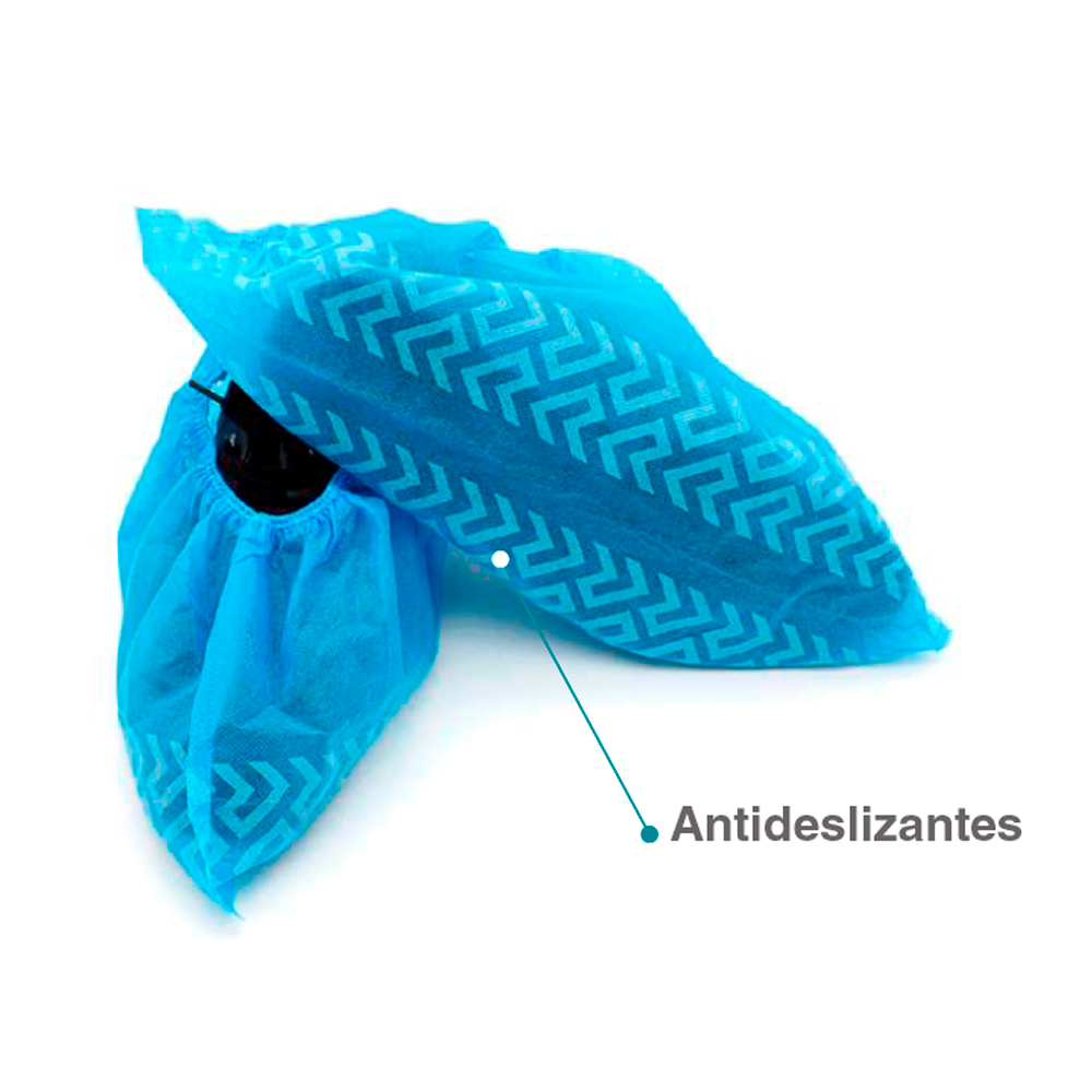 Cubre Zapatos desechables con antideslizantes 100 unids.